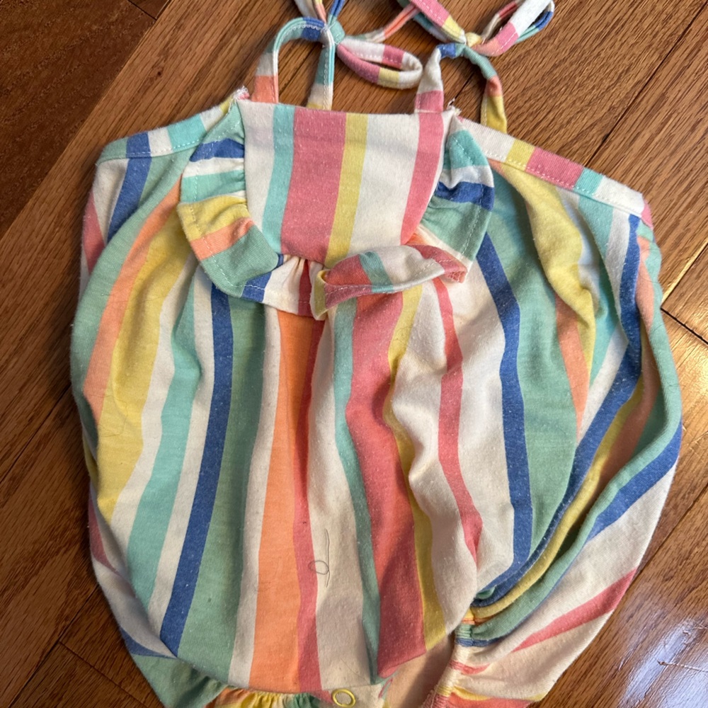Striped romper